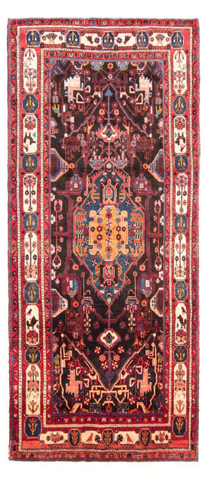 Loper Perzisch Tapijt - Nomadisch - 350 x 160 cm - donkerblauw