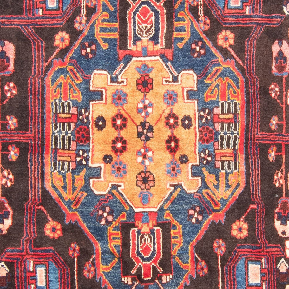 Loper Perzisch Tapijt - Nomadisch - 350 x 160 cm - donkerblauw