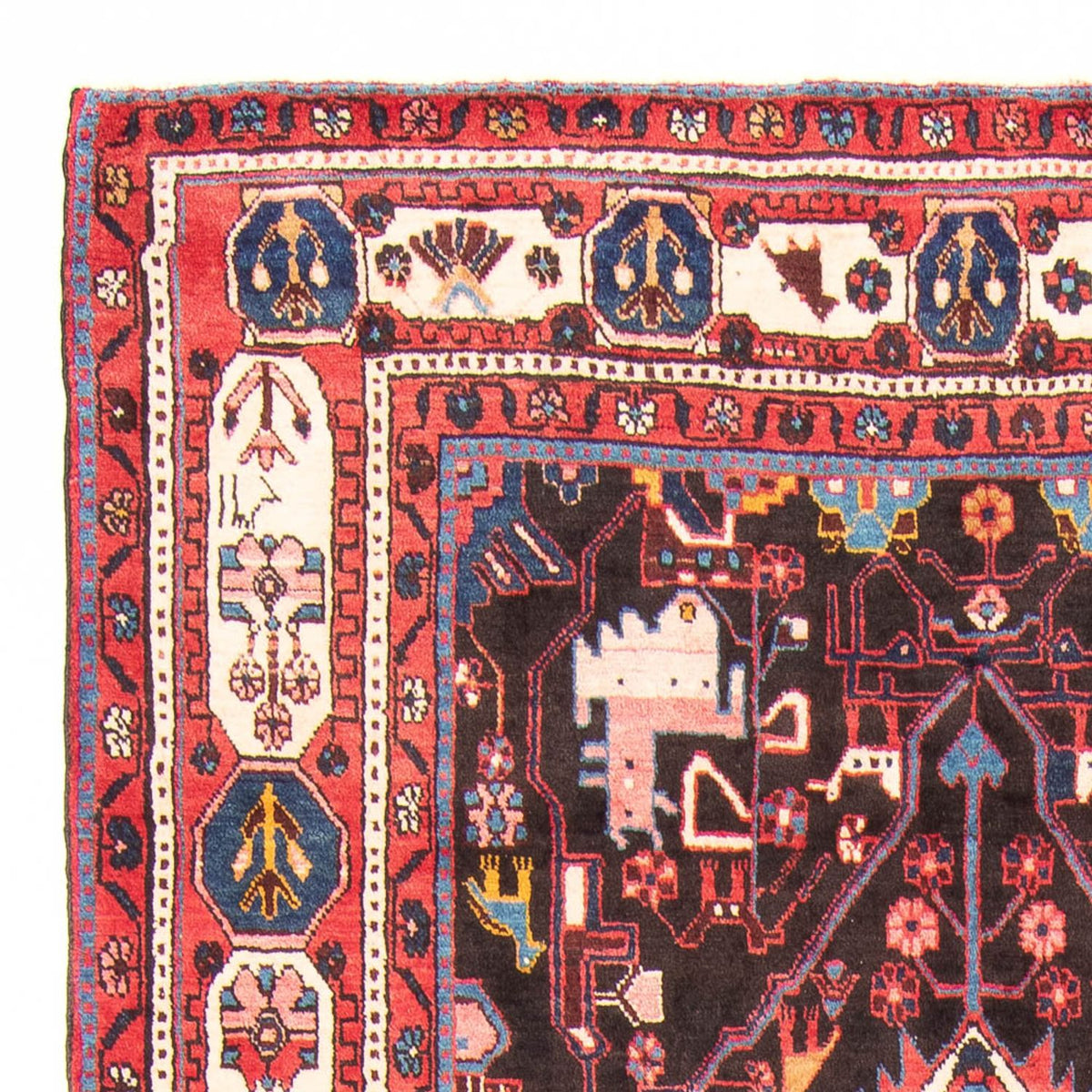 Loper Perzisch Tapijt - Nomadisch - 350 x 160 cm - donkerblauw