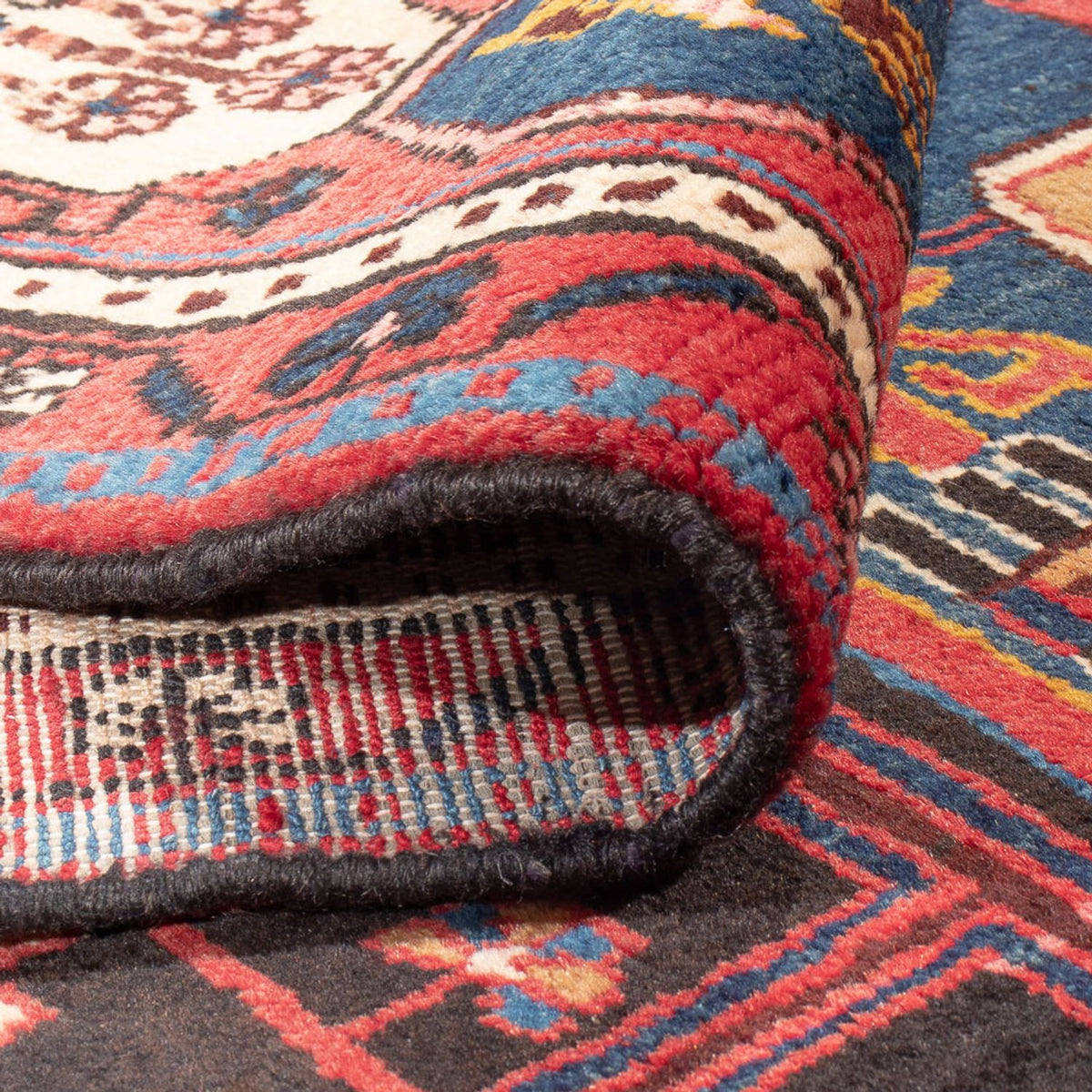 Loper Perzisch Tapijt - Nomadisch - 350 x 160 cm - donkerblauw