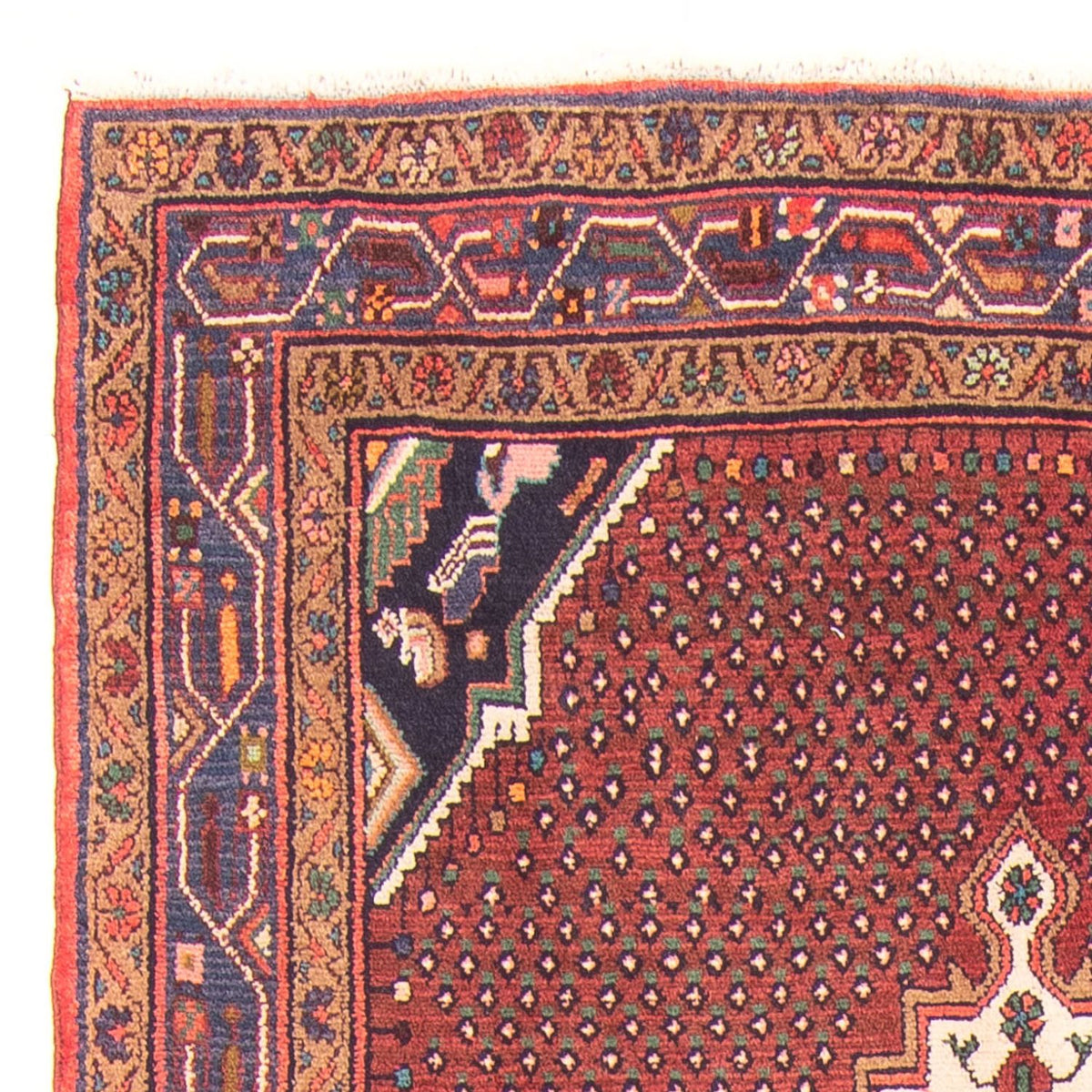 Loper Perzisch tapijt - Bijar - 275 x 140 cm - rood