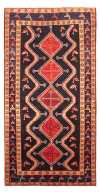 Loper Perzisch Tapijt - Nomadisch - 366 x 160 cm - donkerblauw