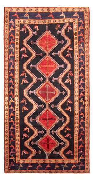Loper Perzisch Tapijt - Nomadisch - 366 x 160 cm - donkerblauw