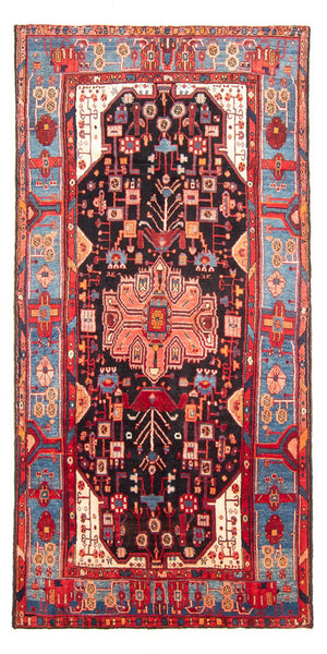 Perzisch Tapijt - Nomadisch - 312 x 153 cm - donkerblauw