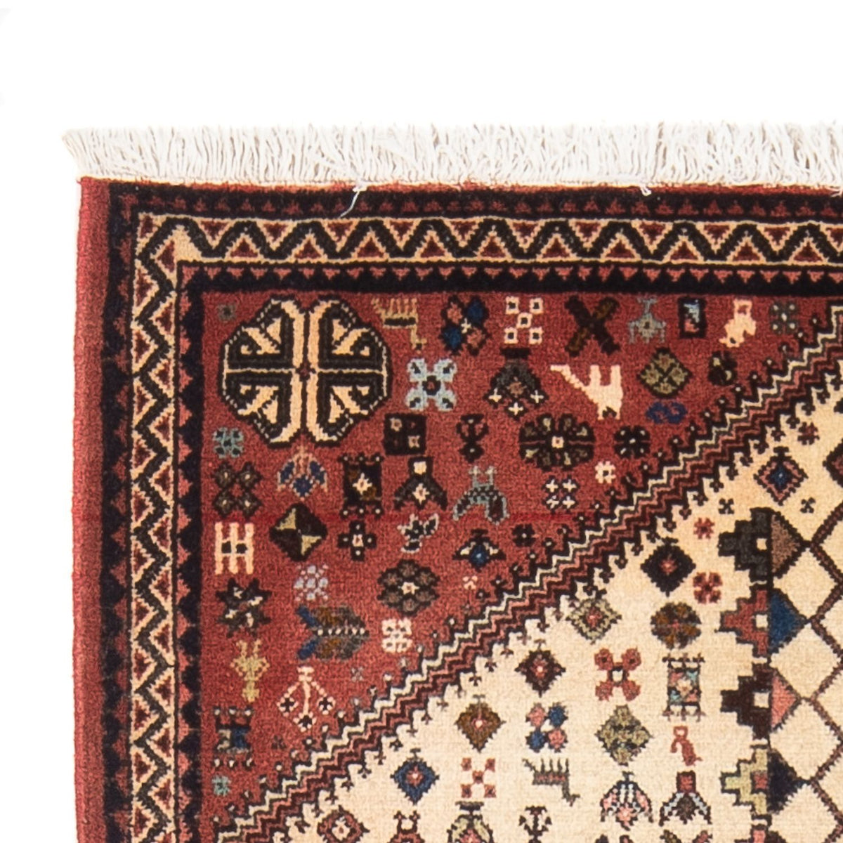 Perzisch Tapijt - Nomadisch - 128 x 82 cm - crème