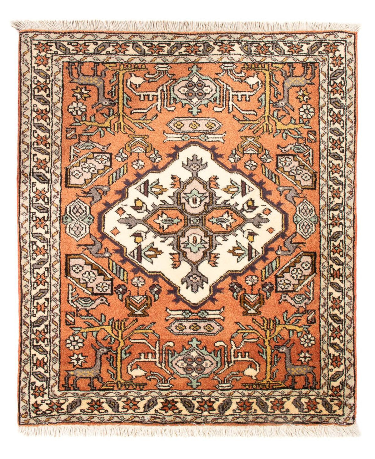 Perzisch Tapijt - Nomadisch - 89 x 71 cm - oranje