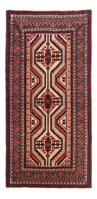 Loper Baluch tapijt - 181 x 94 cm - donker beige