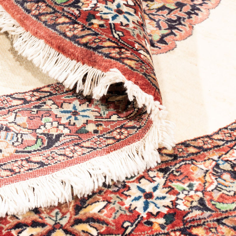 Perzisch tapijt - Bijar - Koninklijk rond  - 100 x 100 cm - crème