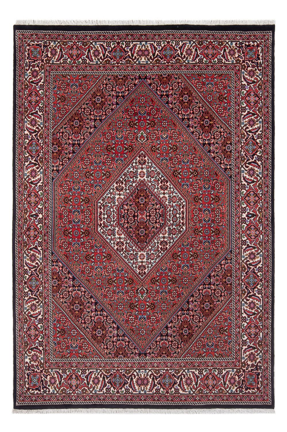 Perzisch tapijt - Bijar - Koninklijk - 207 x 142 cm - donkerrood