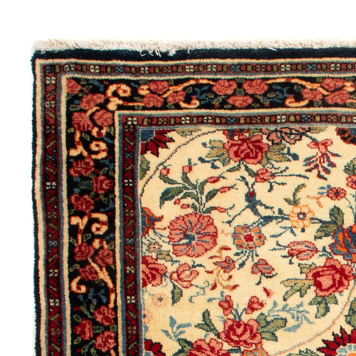 Perzisch tapijt - Bijar - Koninklijk vierkant  - 70 x 70 cm - crème