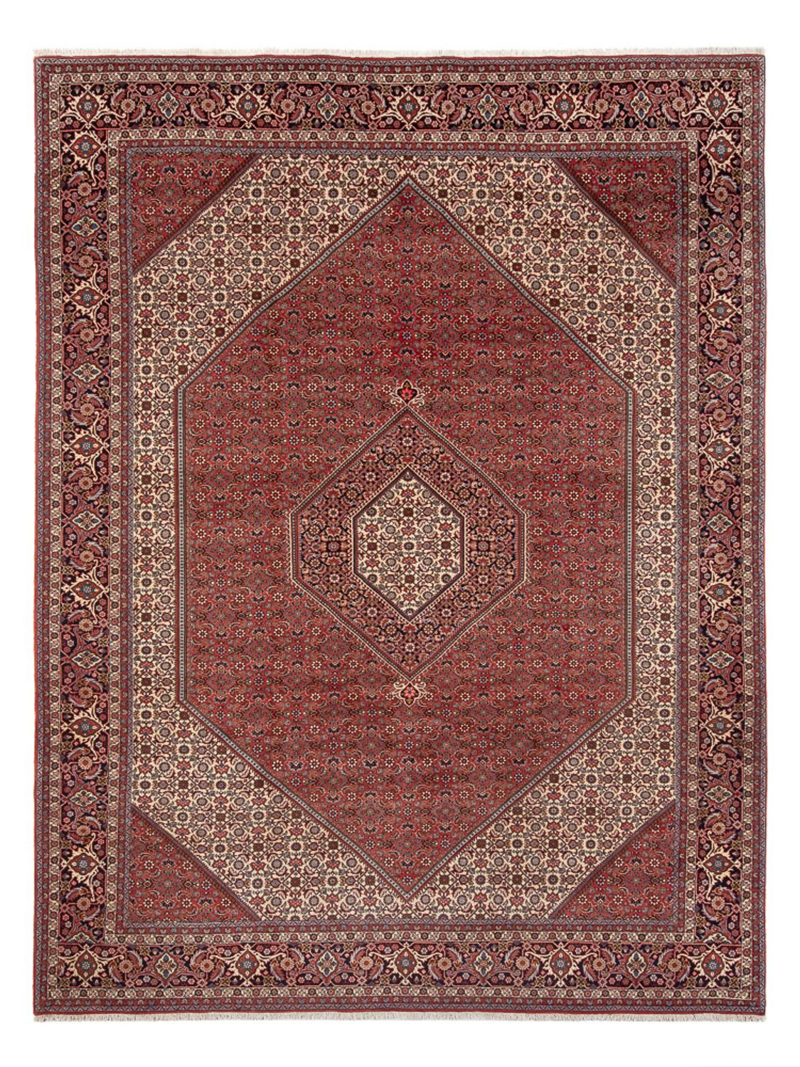 Perzisch tapijt - Bijar - Koninklijk - 348 x 250 cm - donkerrood