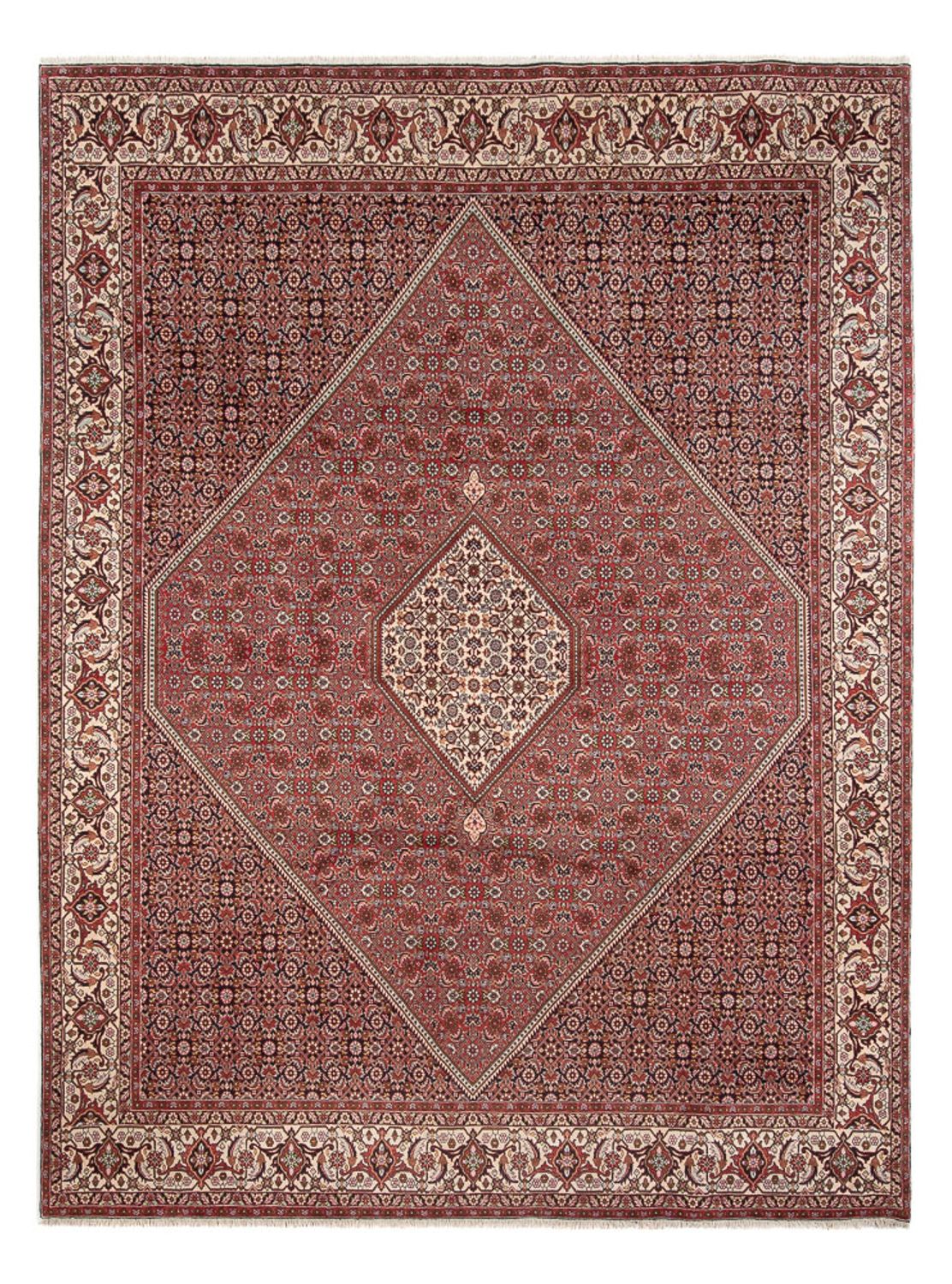 Perzisch tapijt - Bijar - Koninklijk - 343 x 250 cm - donkerrood