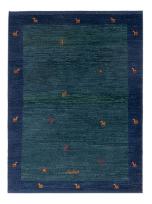 Gabbeh tapijt - Perzisch - 139 x 100 cm - benzine blauw