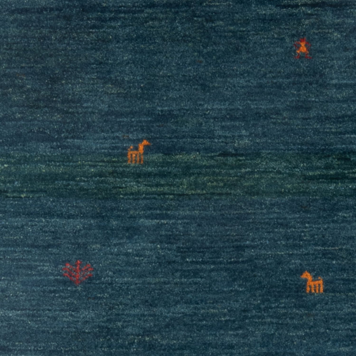 Gabbeh tapijt - Perzisch - 139 x 100 cm - benzine blauw