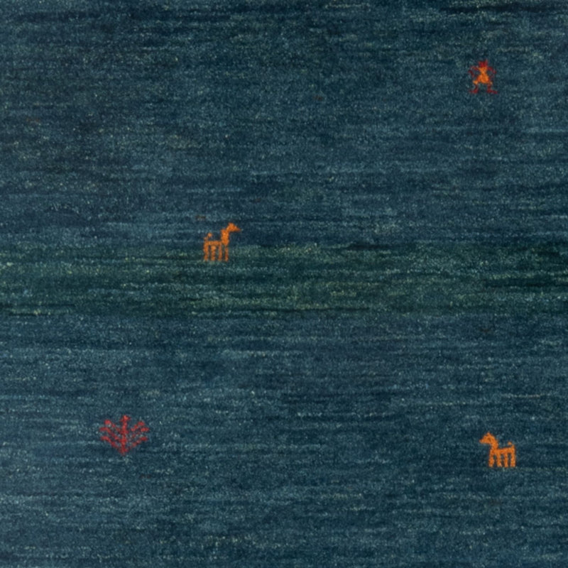 Gabbeh tapijt - Perzisch - 139 x 100 cm - benzine blauw