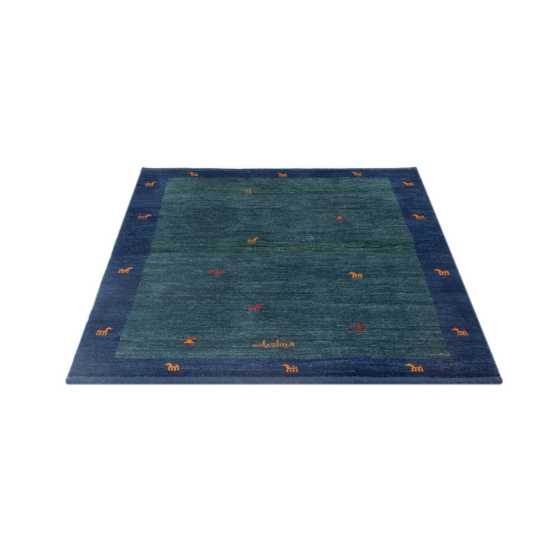 Gabbeh tapijt - Perzisch - 139 x 100 cm - benzine blauw