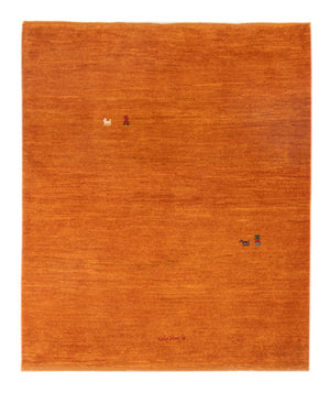 Gabbeh tapijt - Perzisch - 128 x 100 cm - oranje
