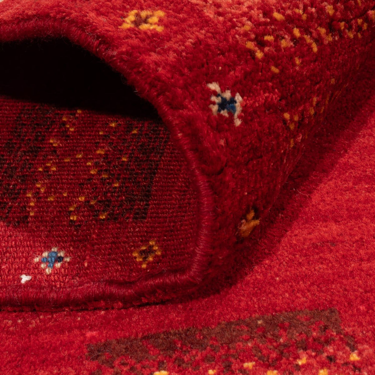 Gabbeh tapijt - Perzisch - 144 x 104 cm - donkerrood