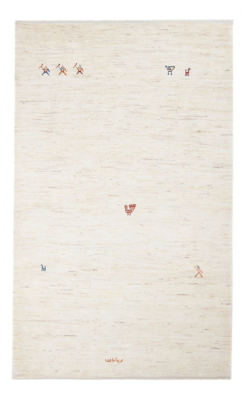 Gabbeh tapijt - Perzisch - 189 x 122 cm - beige