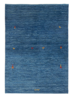 Gabbeh tapijt - Perzisch - 144 x 96 cm - zee blauw