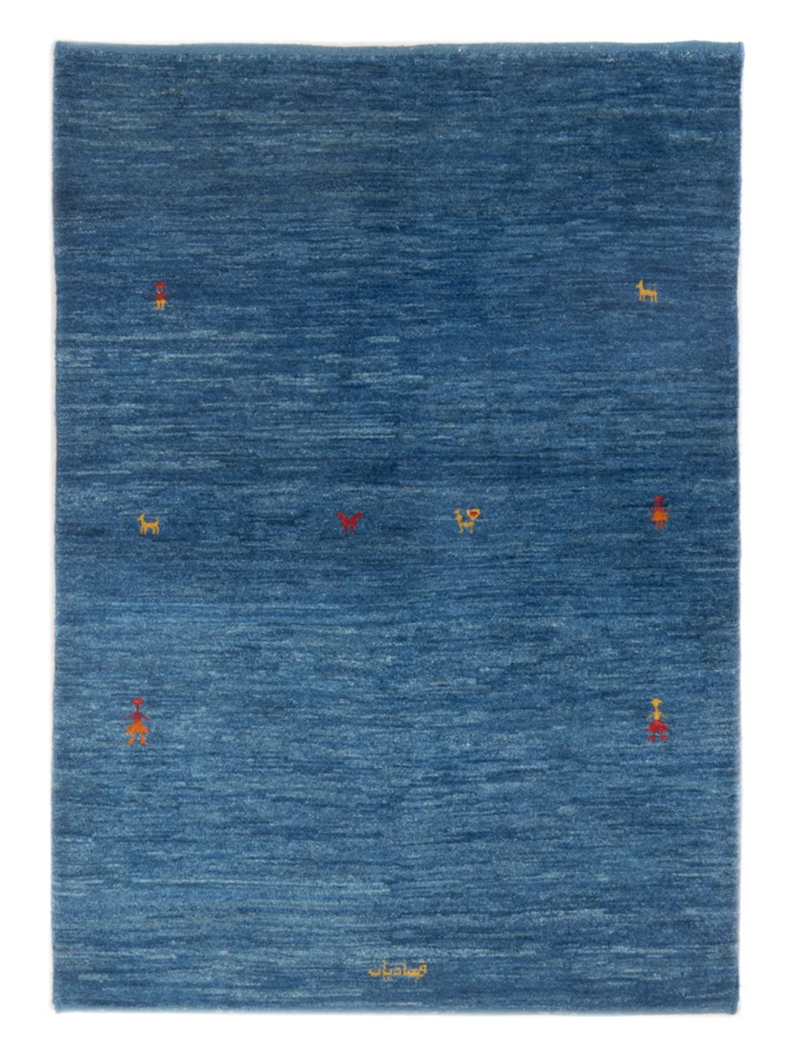 Gabbeh tapijt - Perzisch - 144 x 96 cm - zee blauw