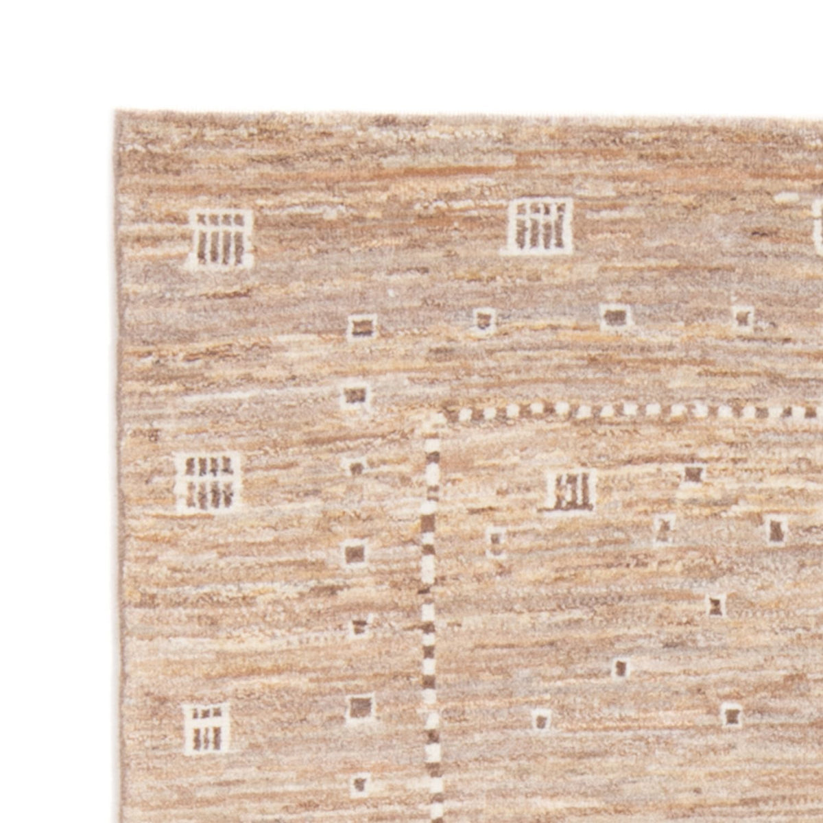 Gabbeh tapijt - Perzisch - 144 x 100 cm - lichtbruin