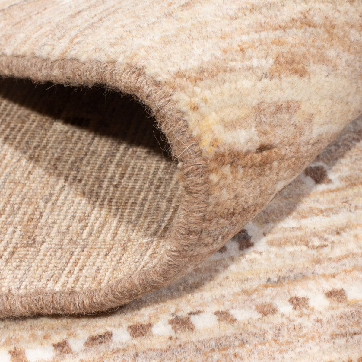 Gabbeh tapijt - Perzisch - 144 x 100 cm - lichtbruin