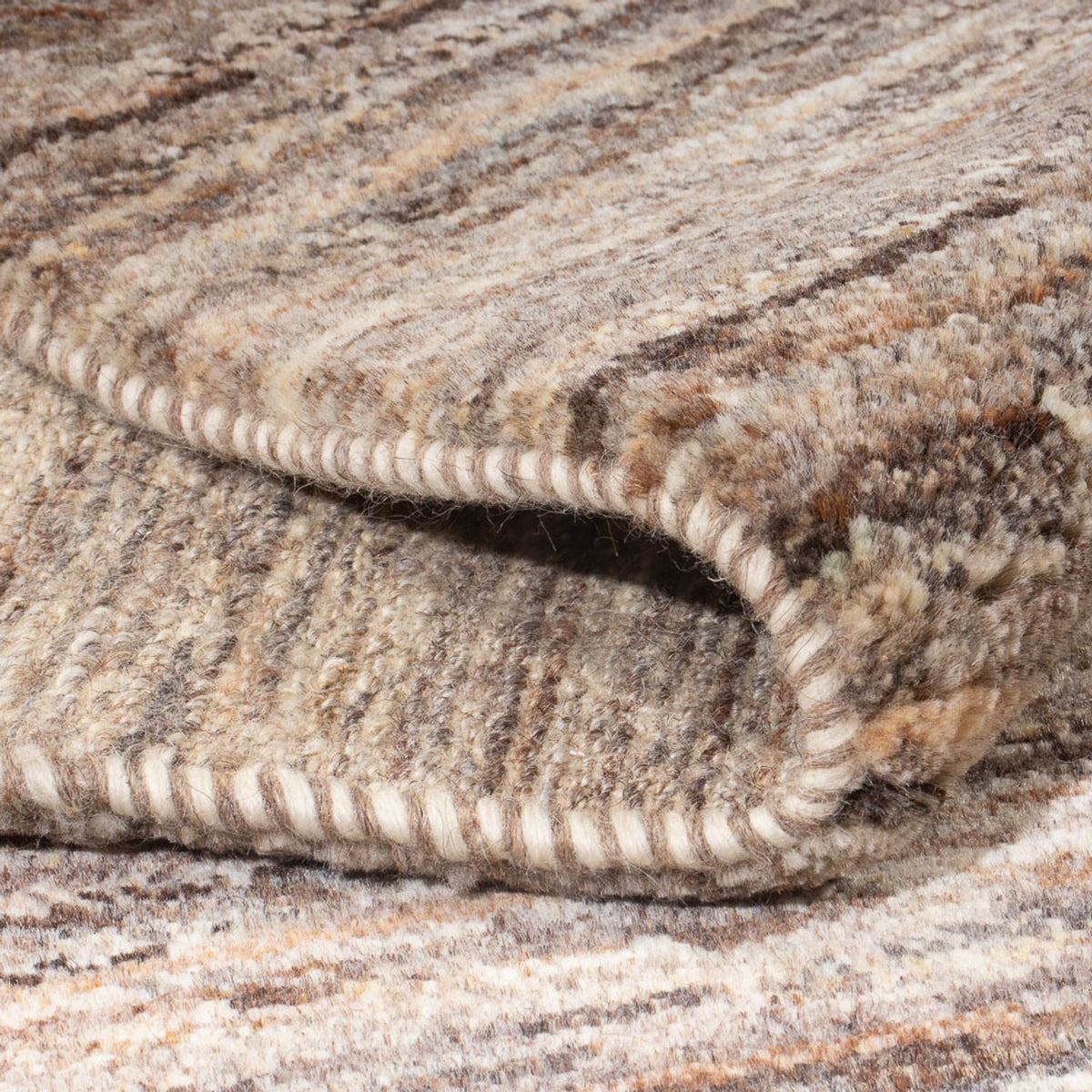 Gabbeh tapijt - Perzisch - 192 x 156 cm - donker beige