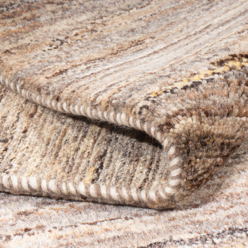 Gabbeh tapijt - Perzisch - 194 x 154 cm - donker beige