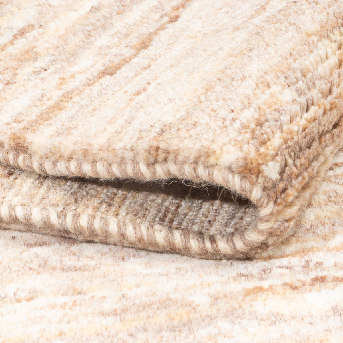 Gabbeh tapijt - Perzisch - 136 x 97 cm - donker beige