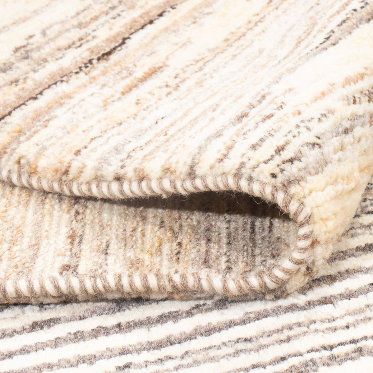 Gabbeh tapijt - Perzisch - 140 x 97 cm - donker beige