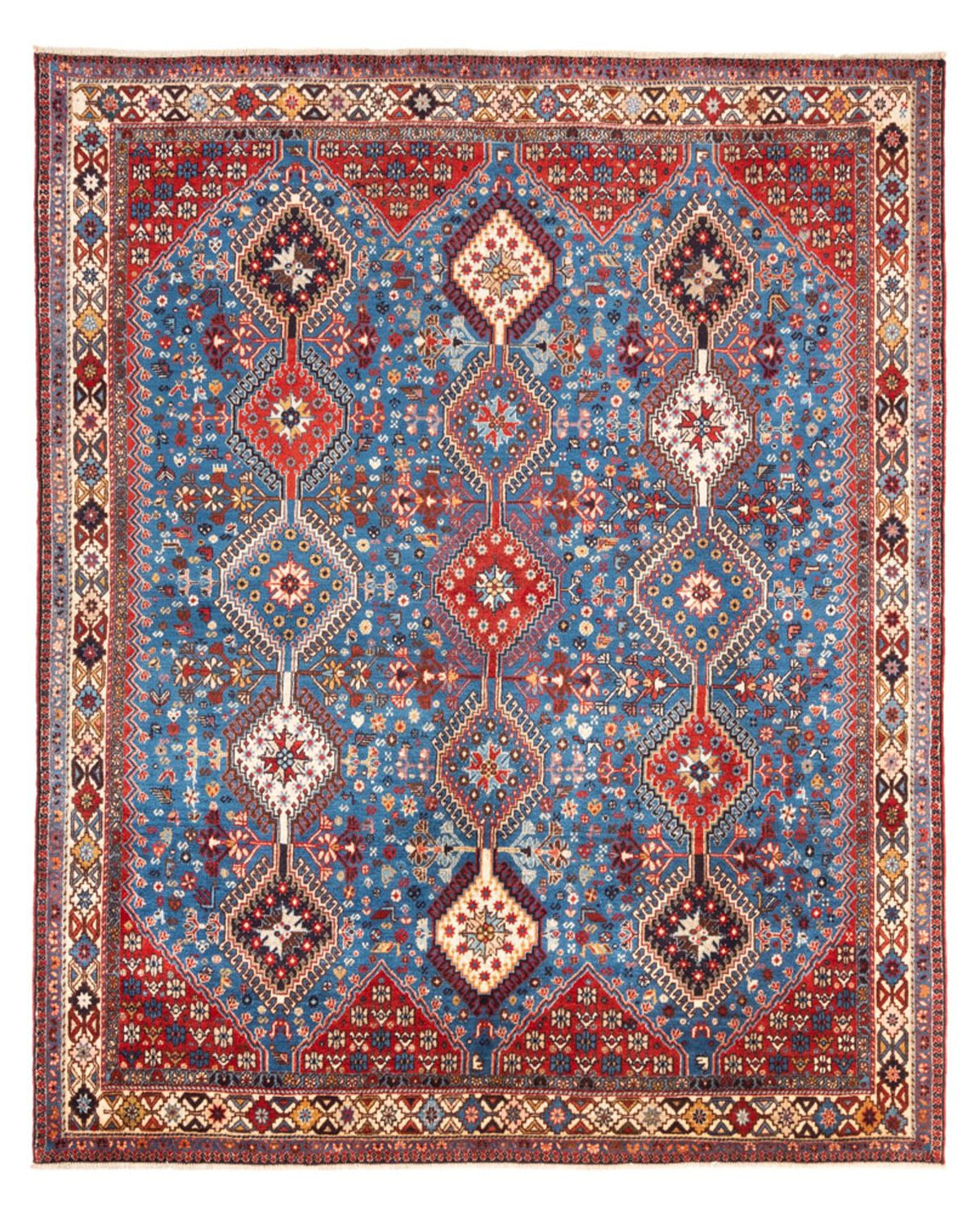 Gabbeh tapijt - Perzisch - 242 x 198 cm - blauw