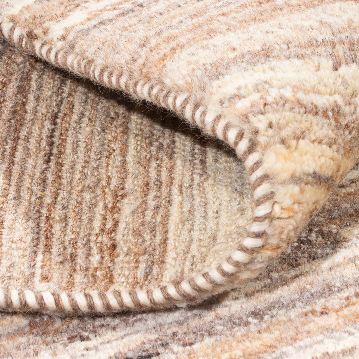 Gabbeh tapijt - Perzisch - 145 x 100 cm - donker beige