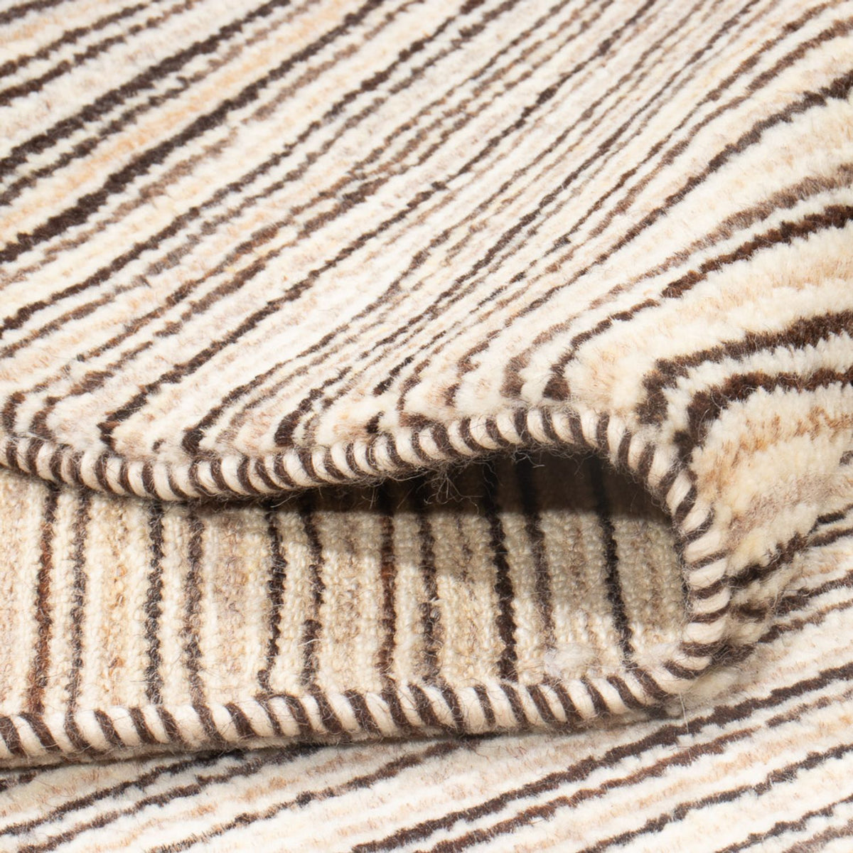 Gabbeh tapijt - Perzisch - 242 x 162 cm - donker beige