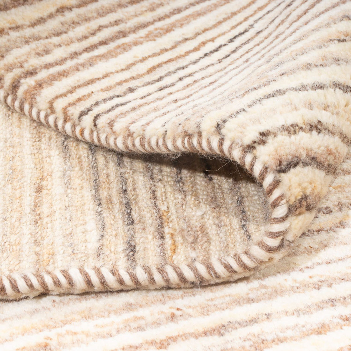 Gabbeh tapijt - Perzisch - 184 x 154 cm - licht beige