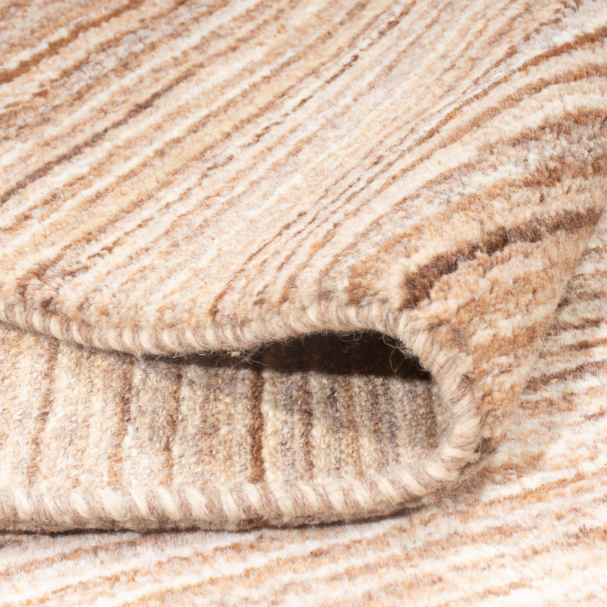 Gabbeh tapijt - Perzisch - 198 x 146 cm - donker beige