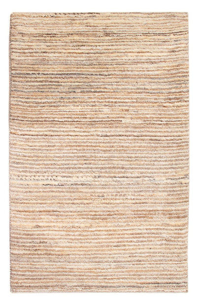 Perzische Gabbeh Tapijt 61x93cm - Perserteppich Wollteppich - donker beige