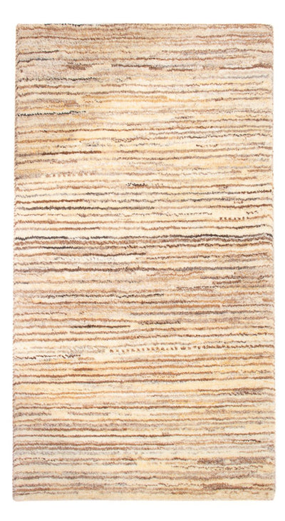 Perzische Gabbeh Tapijt 55x96cm - Perserteppich Wollteppich - donker beige