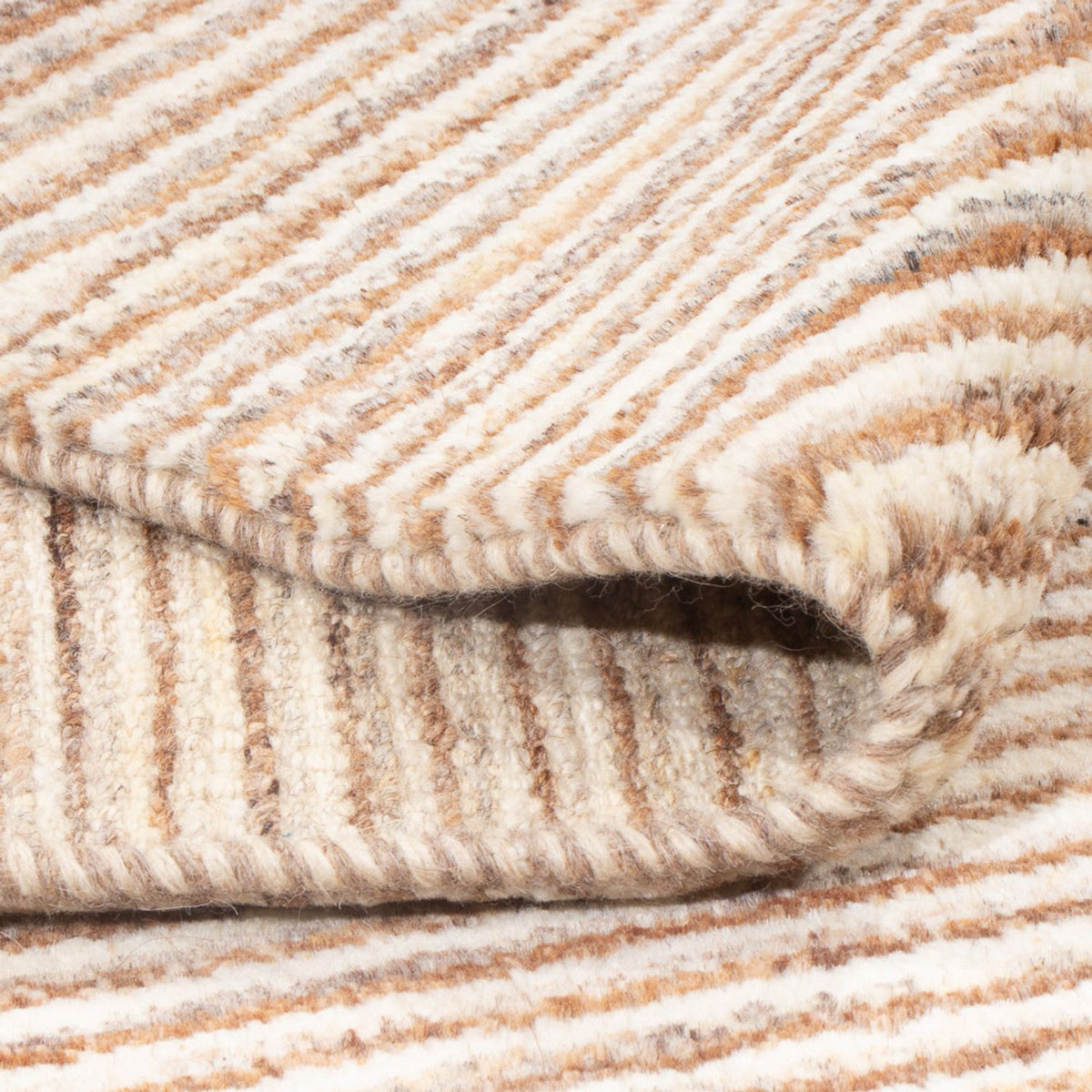 Gabbeh tapijt - Perzisch - 194 x 145 cm - lichtbruin