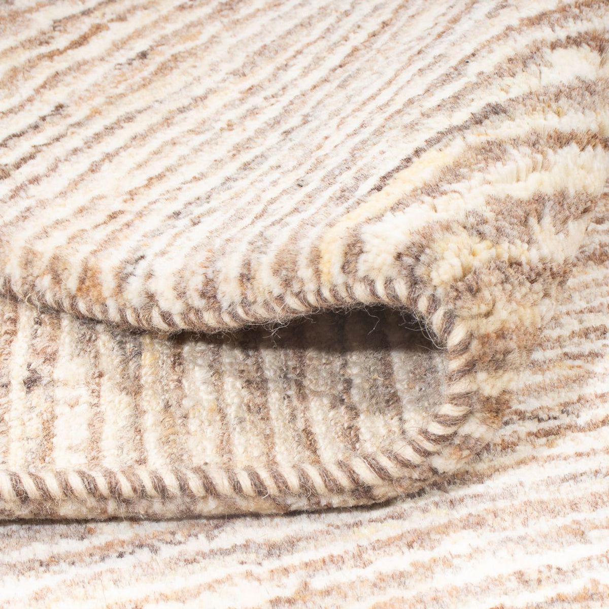 Gabbeh tapijt - Perzisch - 194 x 151 cm - donker beige