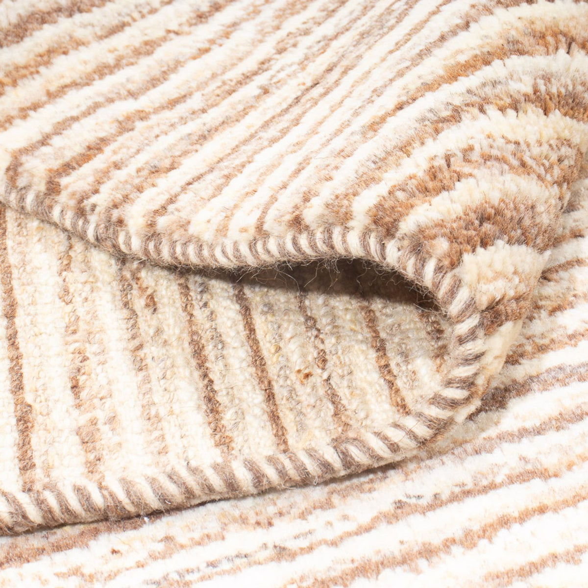 Gabbeh tapijt - Perzisch - 186 x 148 cm - donker beige