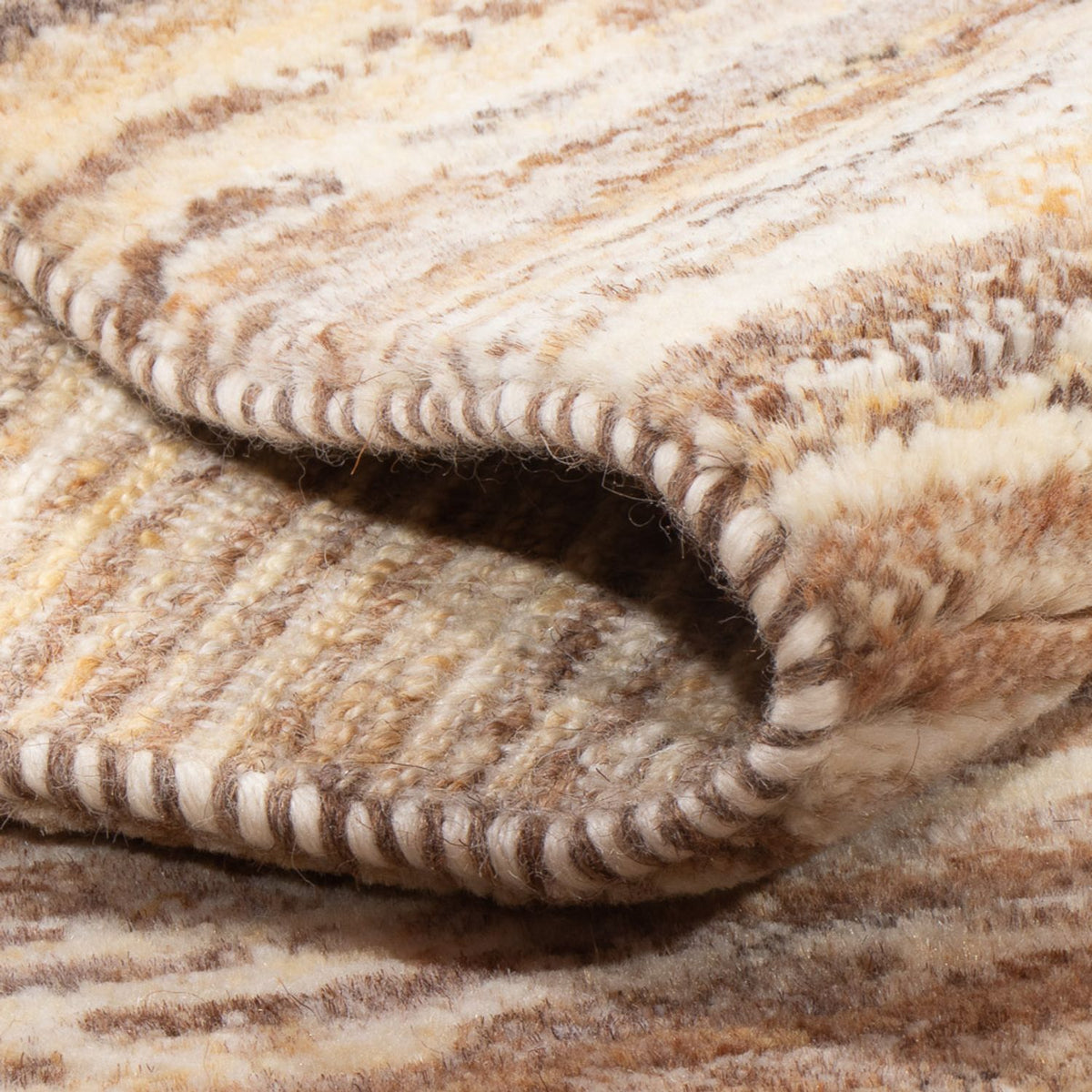 Gabbeh tapijt - Perzisch - 95 x 62 cm - donker beige