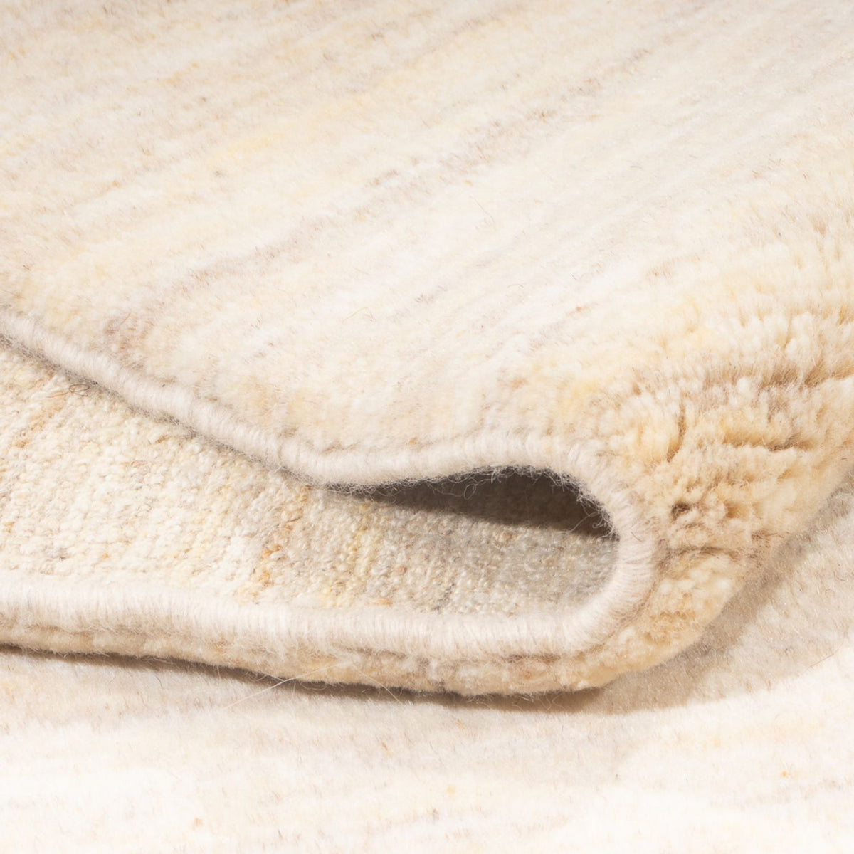 Gabbeh tapijt - Perzisch - 190 x 154 cm - licht beige