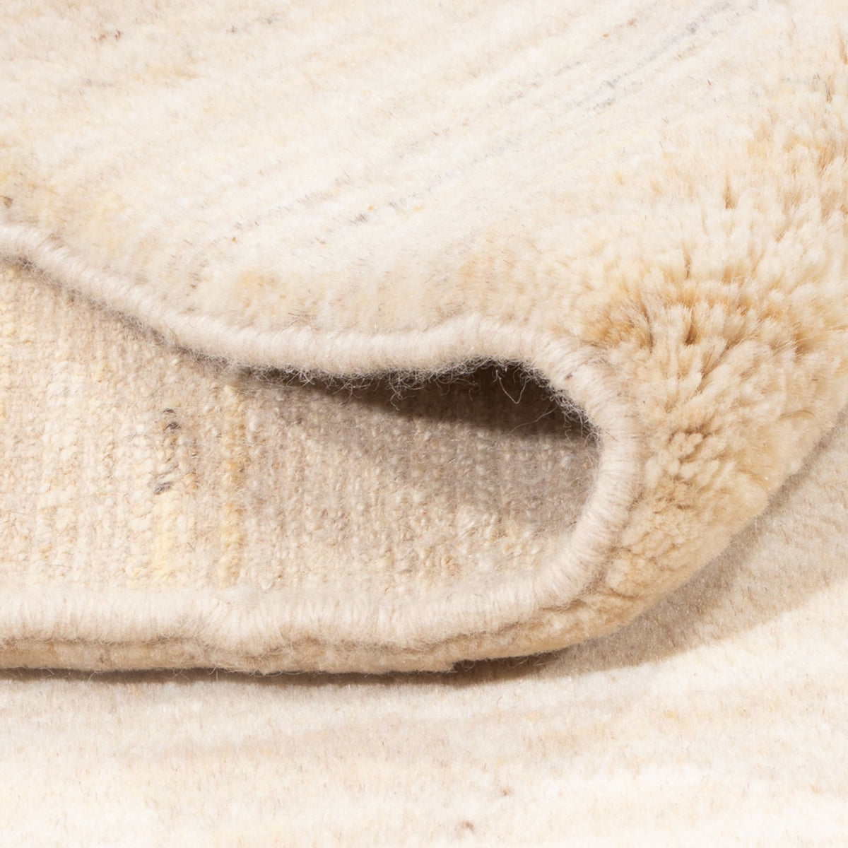 Gabbeh tapijt - Perzisch - 183 x 151 cm - licht beige