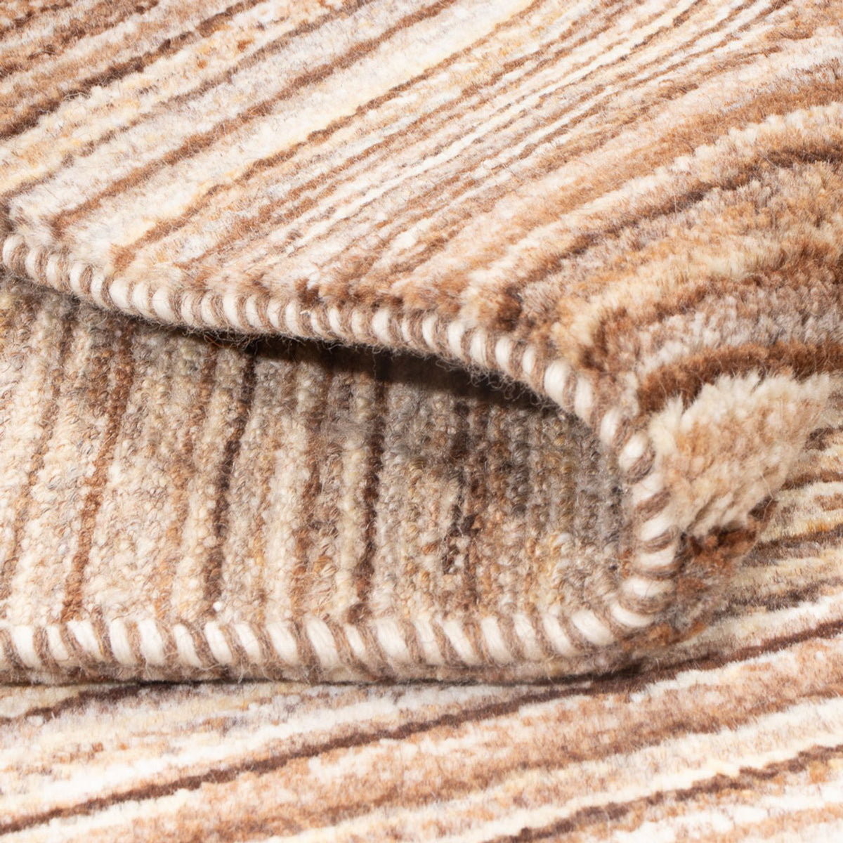 Gabbeh tapijt - Perzisch - 146 x 106 cm - donker beige