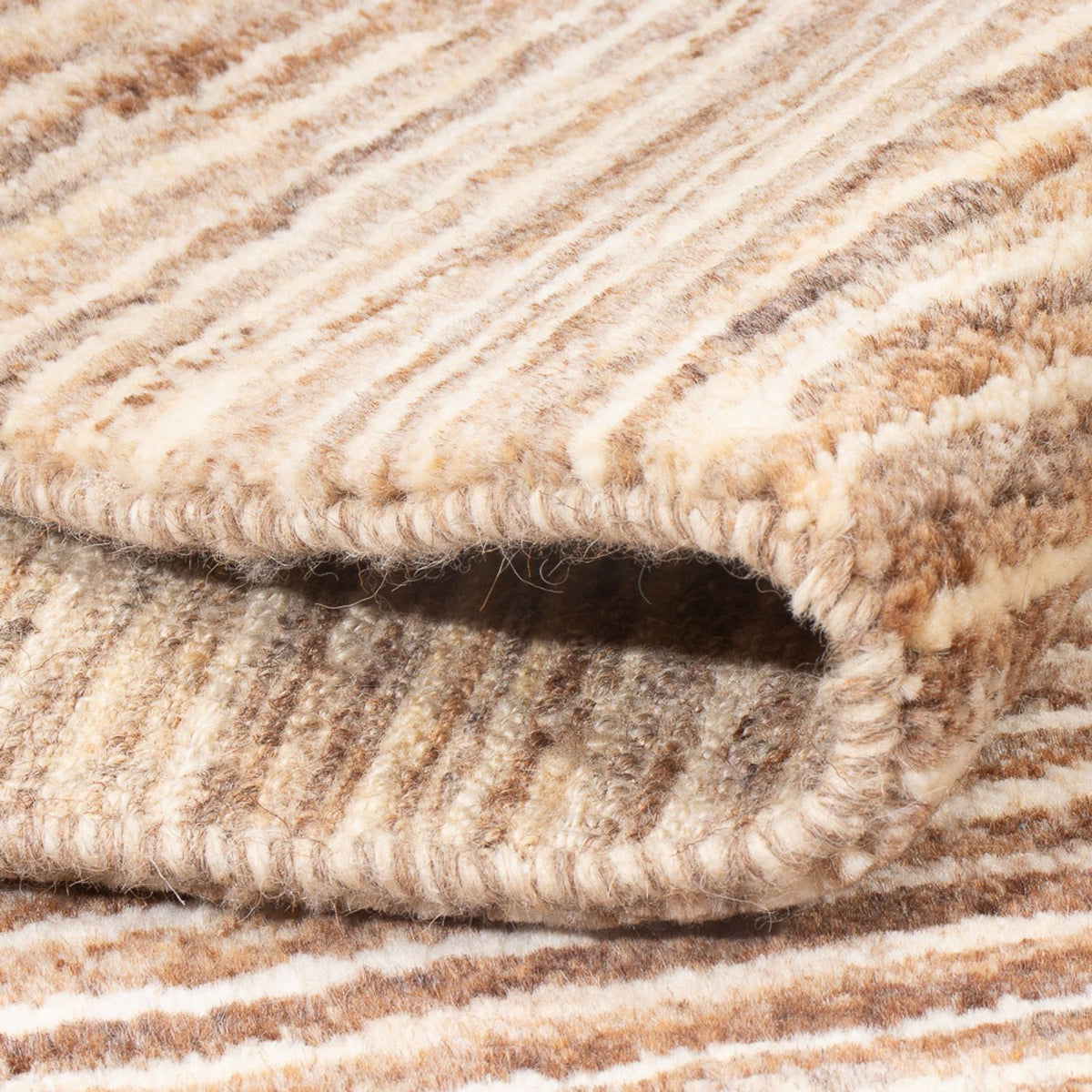 Gabbeh tapijt - Perzisch - 145 x 105 cm - donker beige