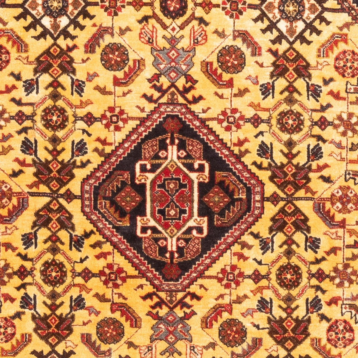 Perzisch Tapijt - Nomadisch - 150 x 110 cm - geel