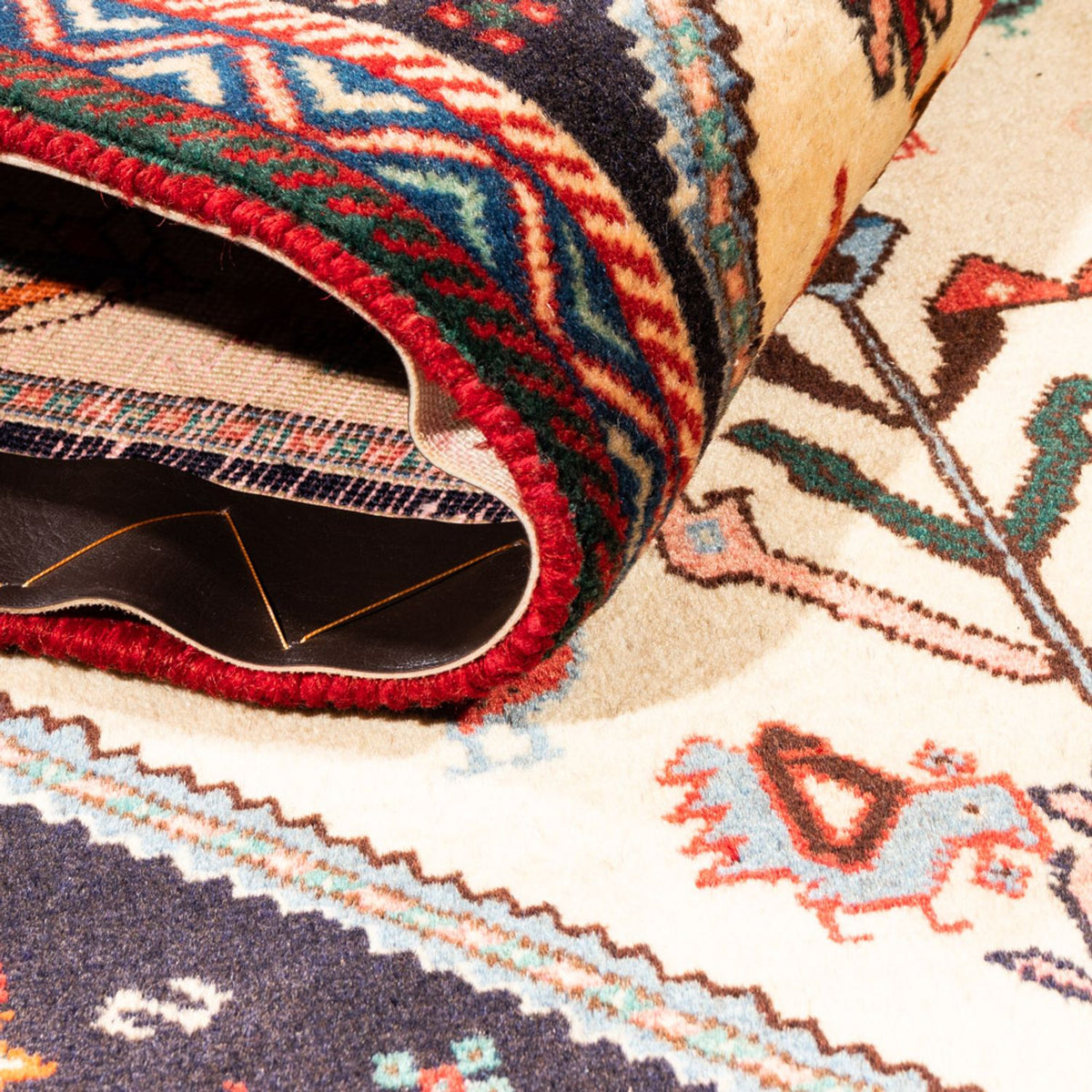 Gabbeh Tapijt - Kashkuli Perzisch - 153 x 107 cm - crème