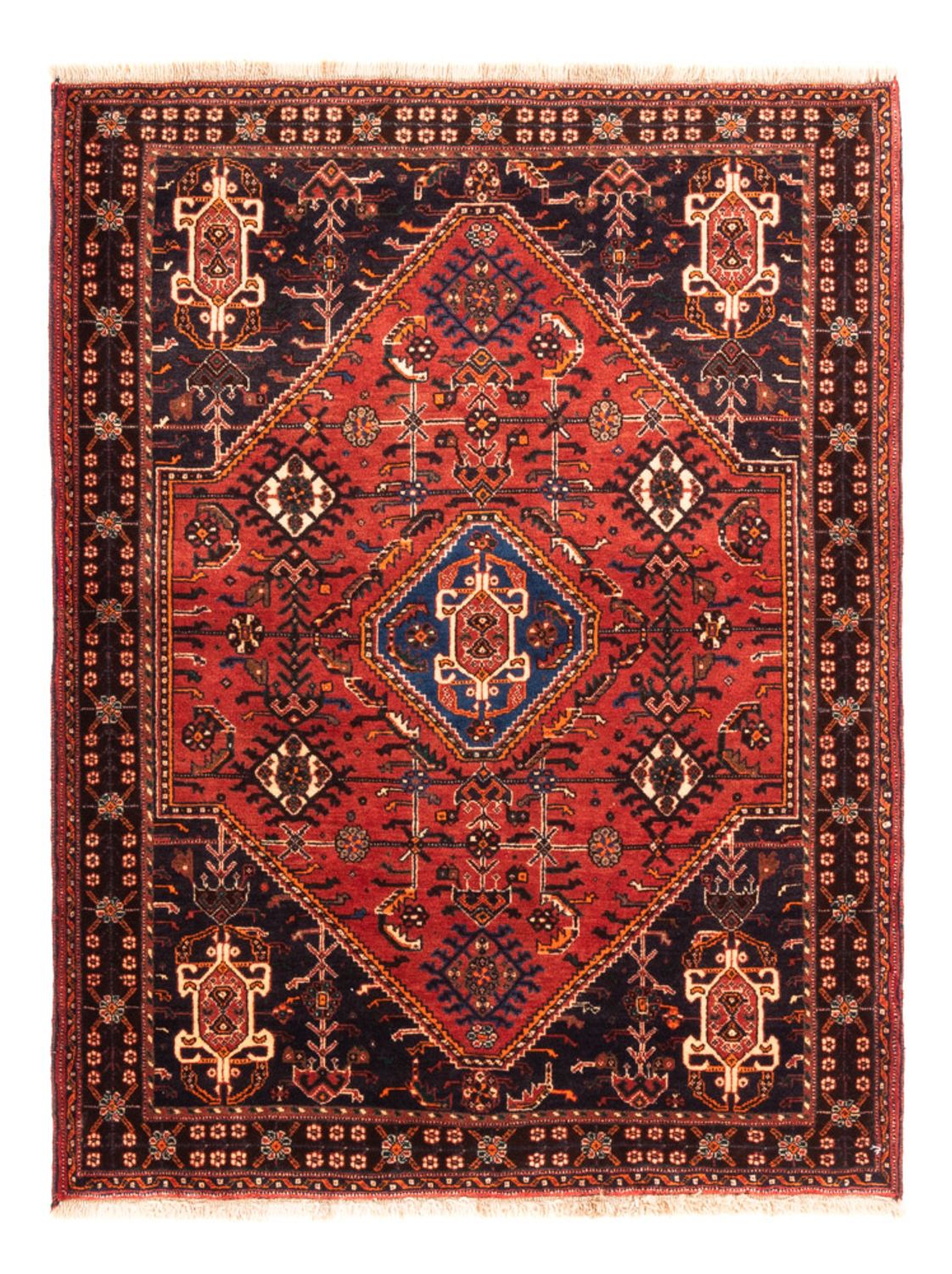 Perzisch Tapijt - Nomadisch - 140 x 108 cm - rood