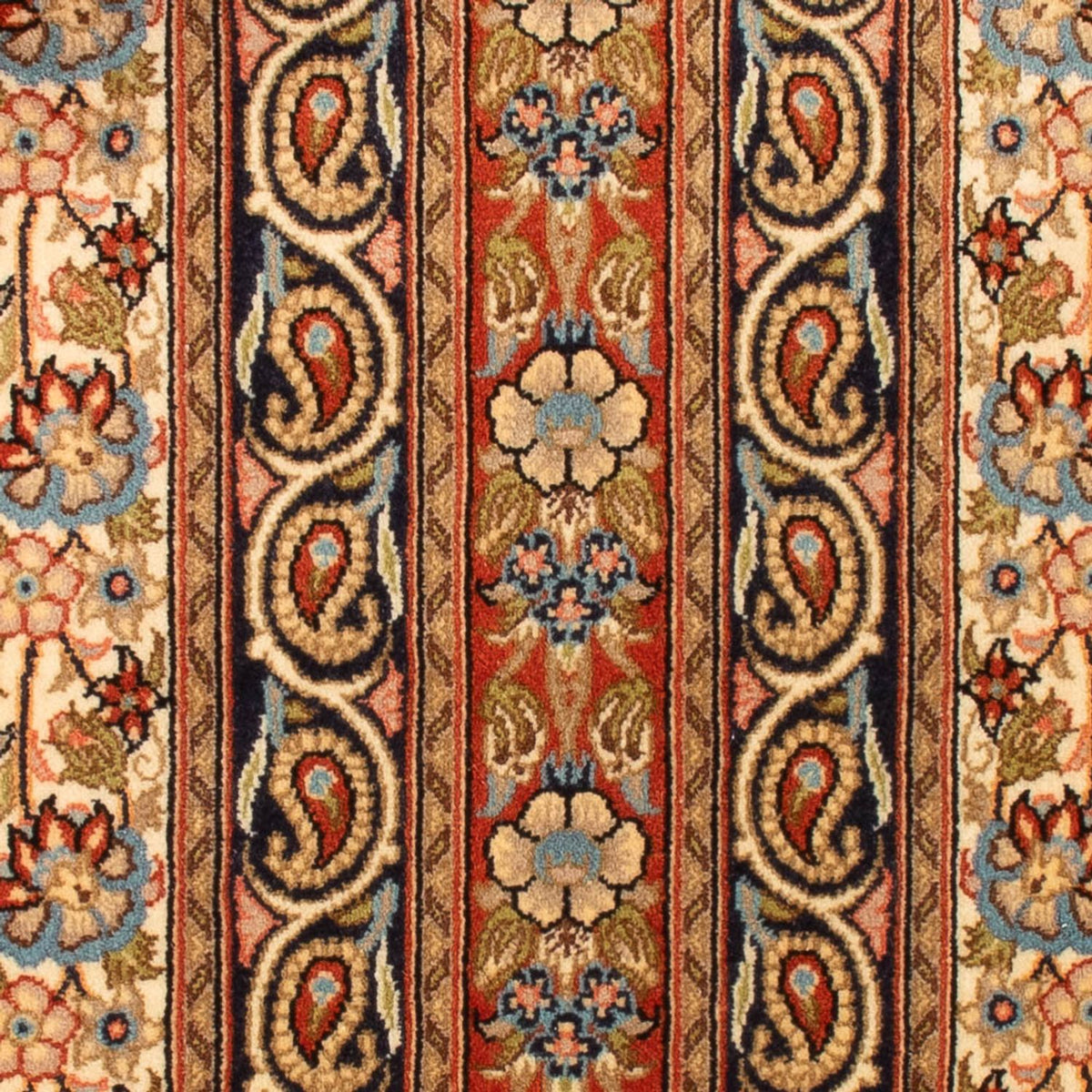 Loper Perzisch tapijt - Ghom - 145 x 53 cm - veelkleurig